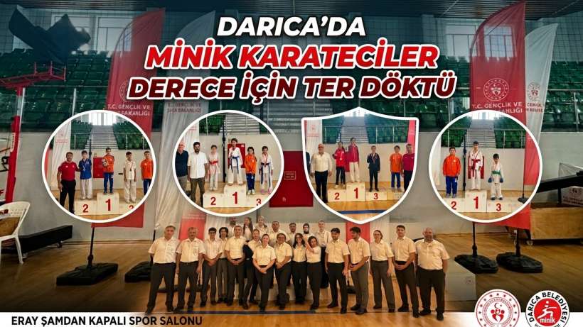 DARICA’DA MİNİK KARATECİLER DERECE İÇİN TER DÖKTÜ