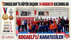 ZONGULDAK’TA BÜYÜK BAŞARI: 14 MADALYA KAZANDILAR