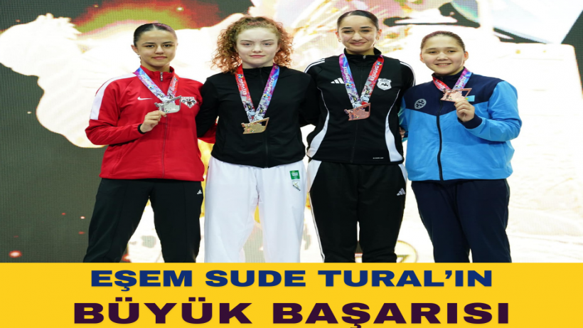 Uşak Karate'nin Gururu Eşem Sude Tural, Gençlik Ligi Dünya İkincisi Oldu.