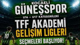 Kocaeli Güneşspor, Akademi Ligleri için seçme yapıyor
